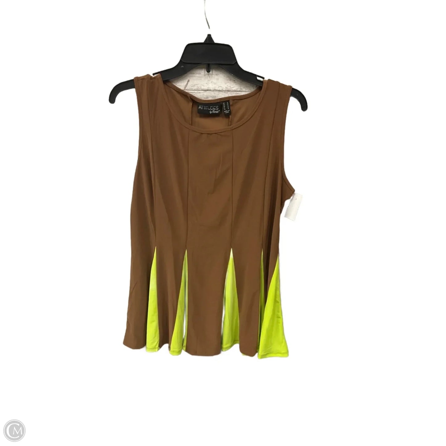Top Sleeveless By Clothes Mentor In Brown, Size: S