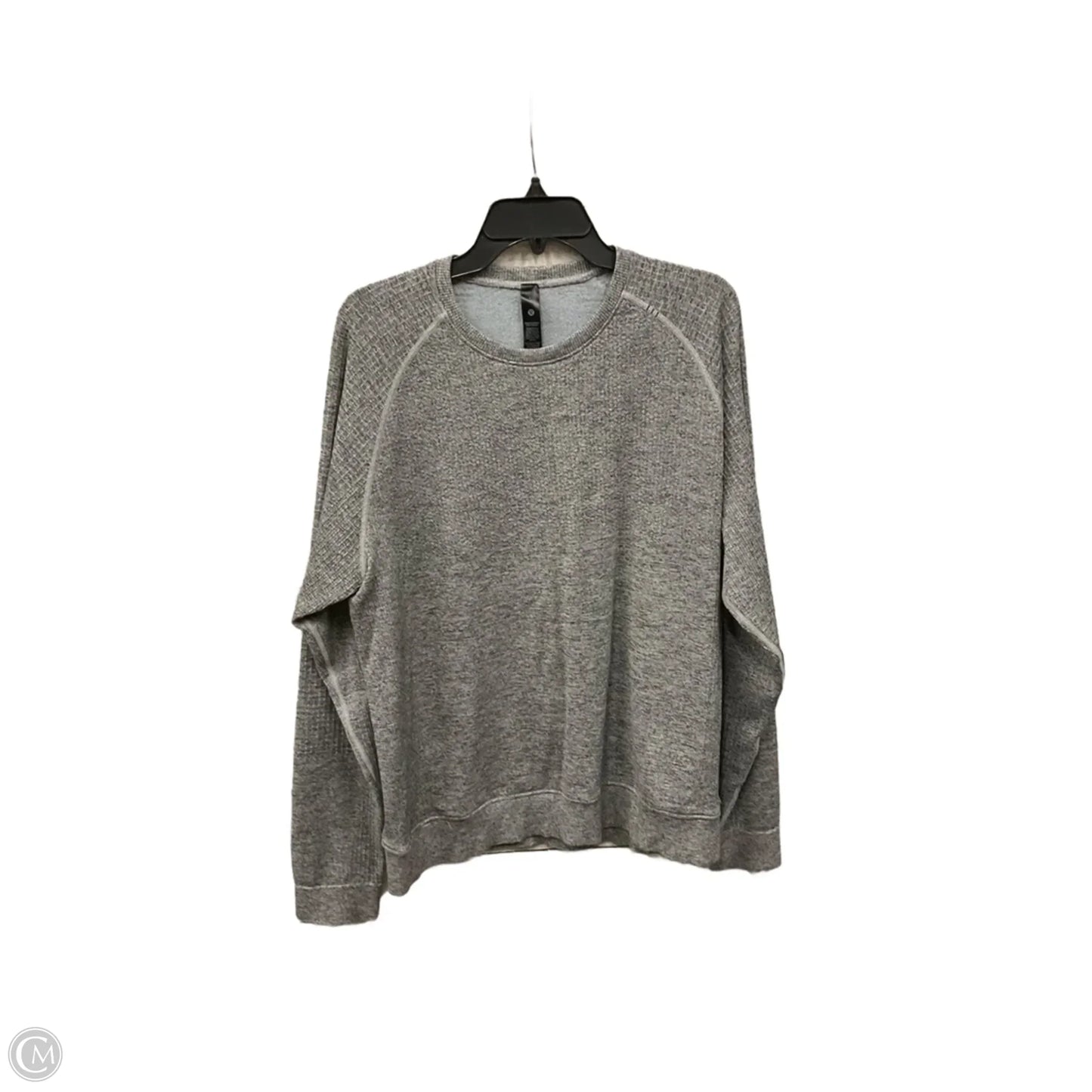 Athletic Sweatshirt Crewneck By Lululemon In Grey, Size: L