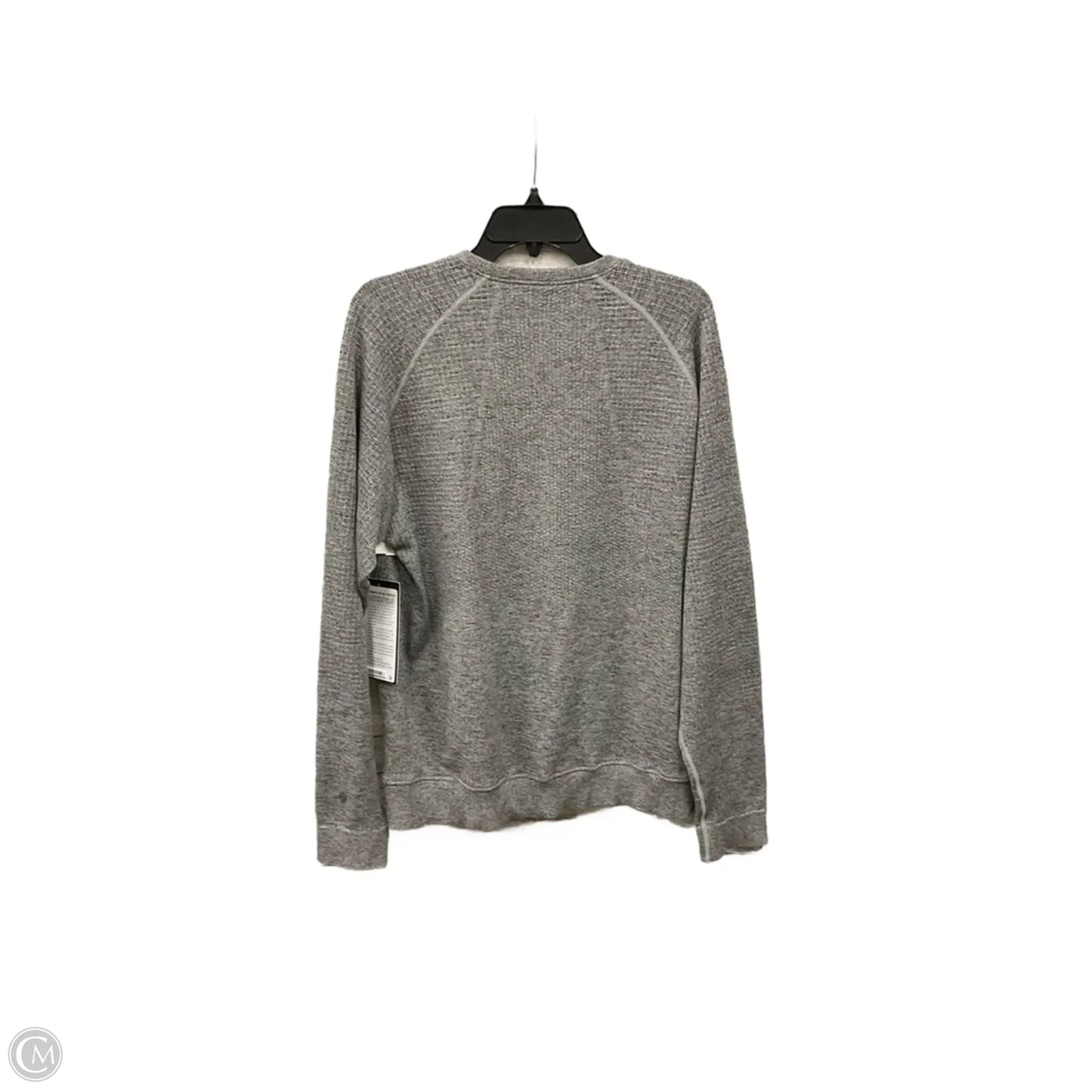 Athletic Sweatshirt Crewneck By Lululemon In Grey, Size: L