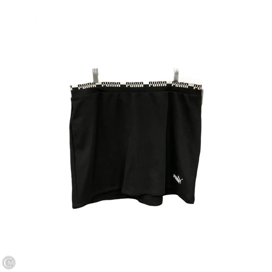 Athletic Skirt By Puma In Black, Size: Xl