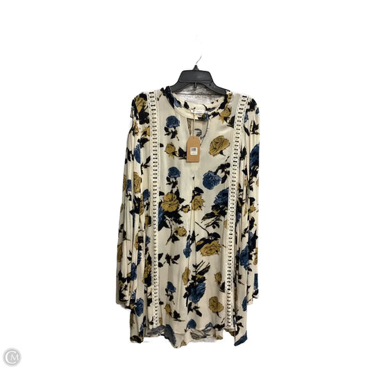 Dress Casual Midi By Blu Pepper In Cream, Size: L