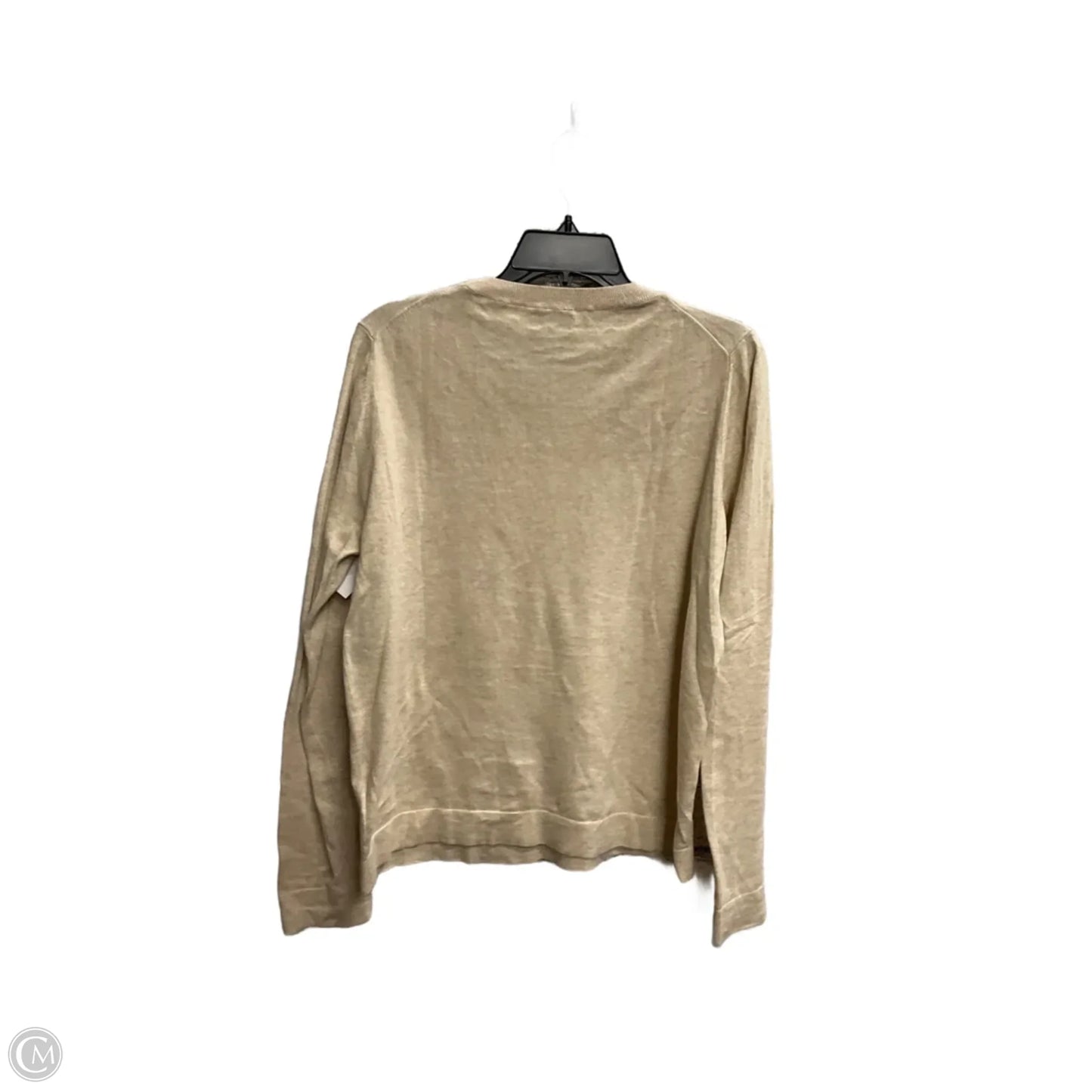 Top Long Sleeve By J. Crew In Cream, Size: L