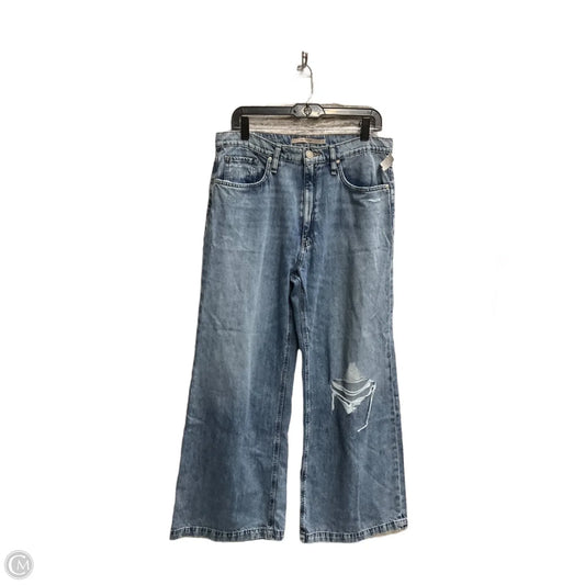 Jeans Wide Leg By Hudson In Blue Denim, Size: 10