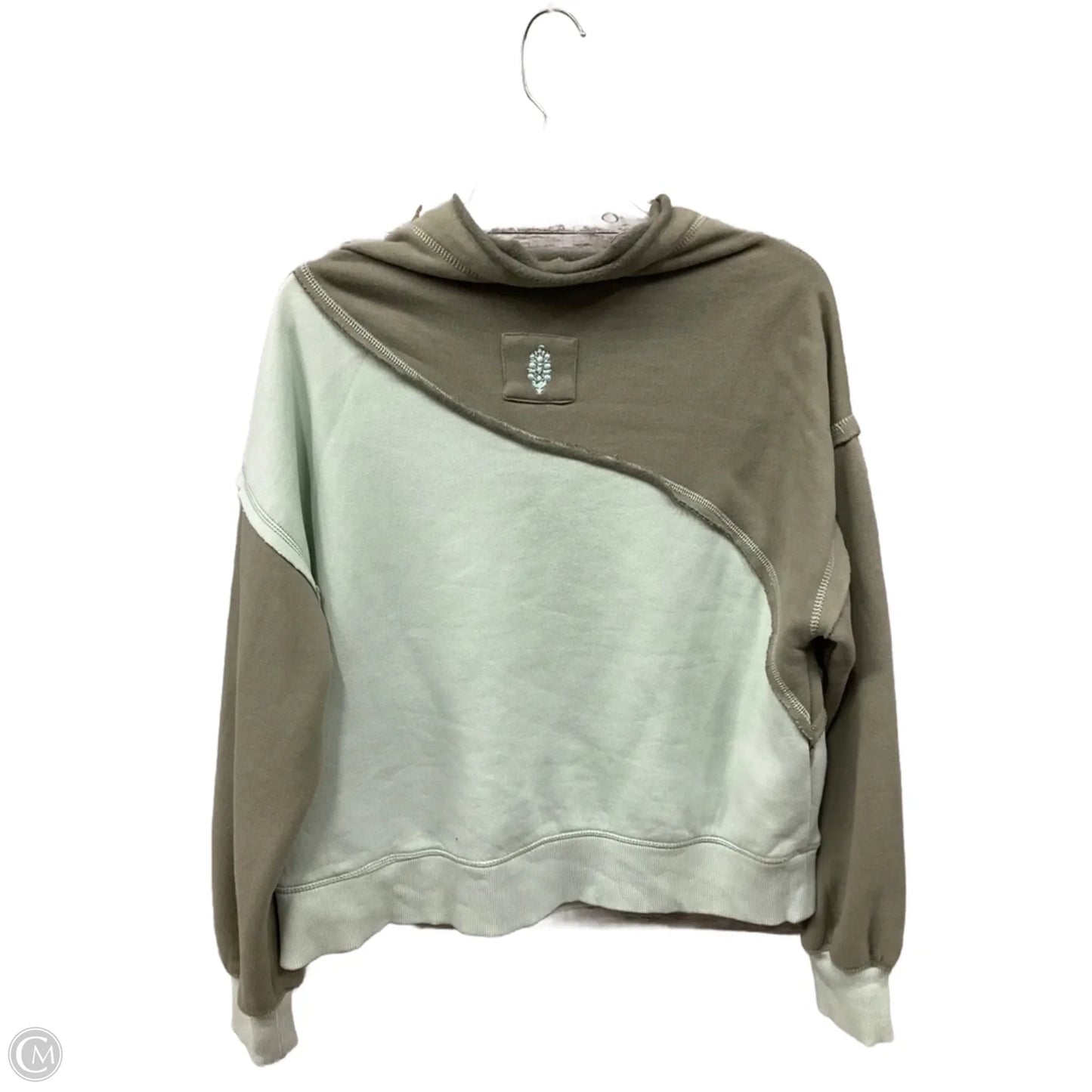 Sweatshirt Crewneck By Free People In Green, Size: Xs