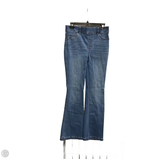 Jeans Flared By Spanx In Blue Denim, Size: M