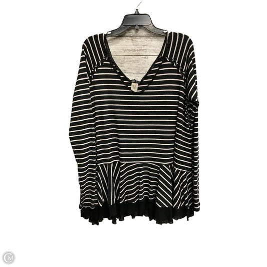 Top Long Sleeve By We The Free In Striped Pattern, Size: L