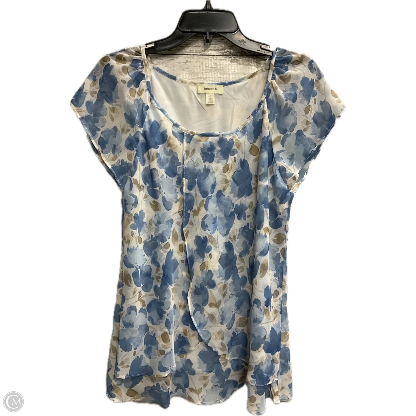 Top Sleeveless By Tamara H In Blue, Size: M
