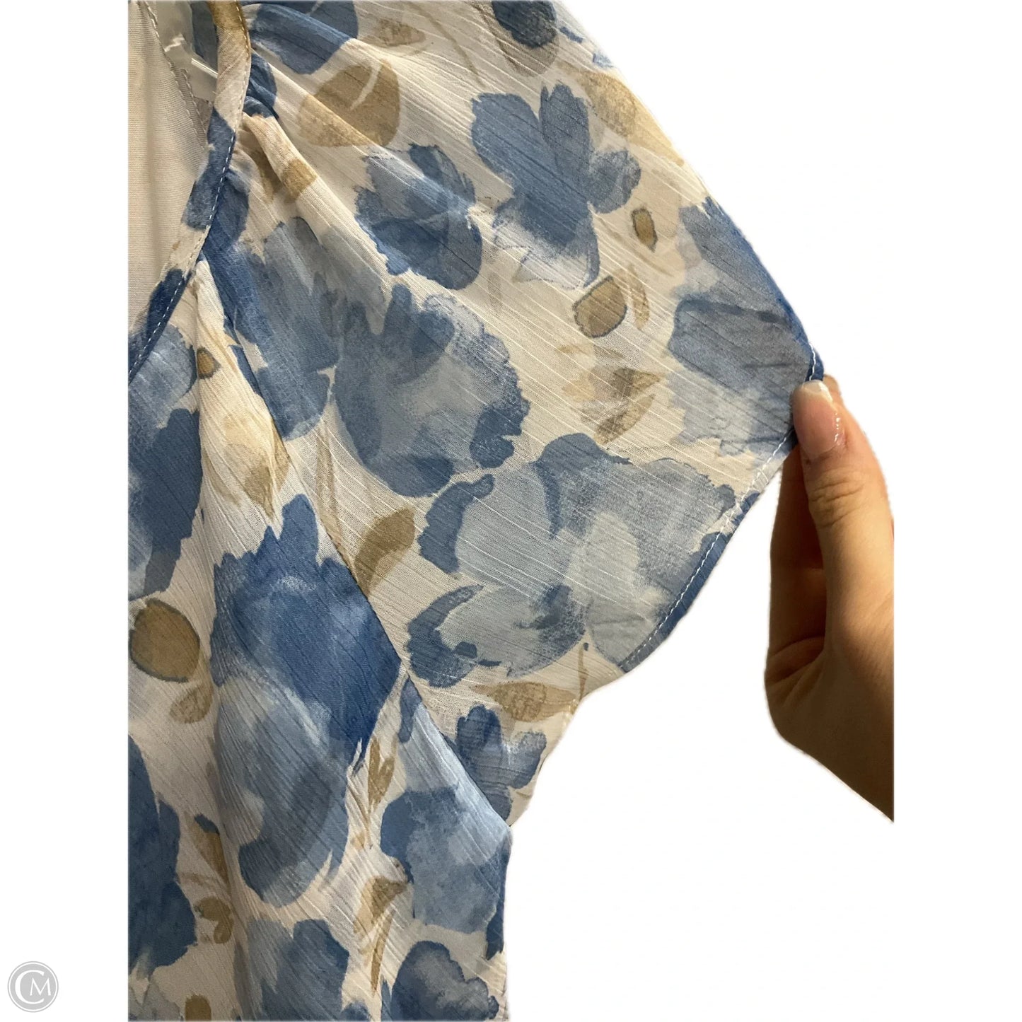 Top Sleeveless By Tamara H In Blue, Size: M