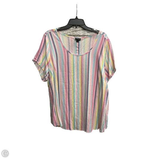 Top Short Sleeve By Torrid In Striped Pattern, Size: 2x