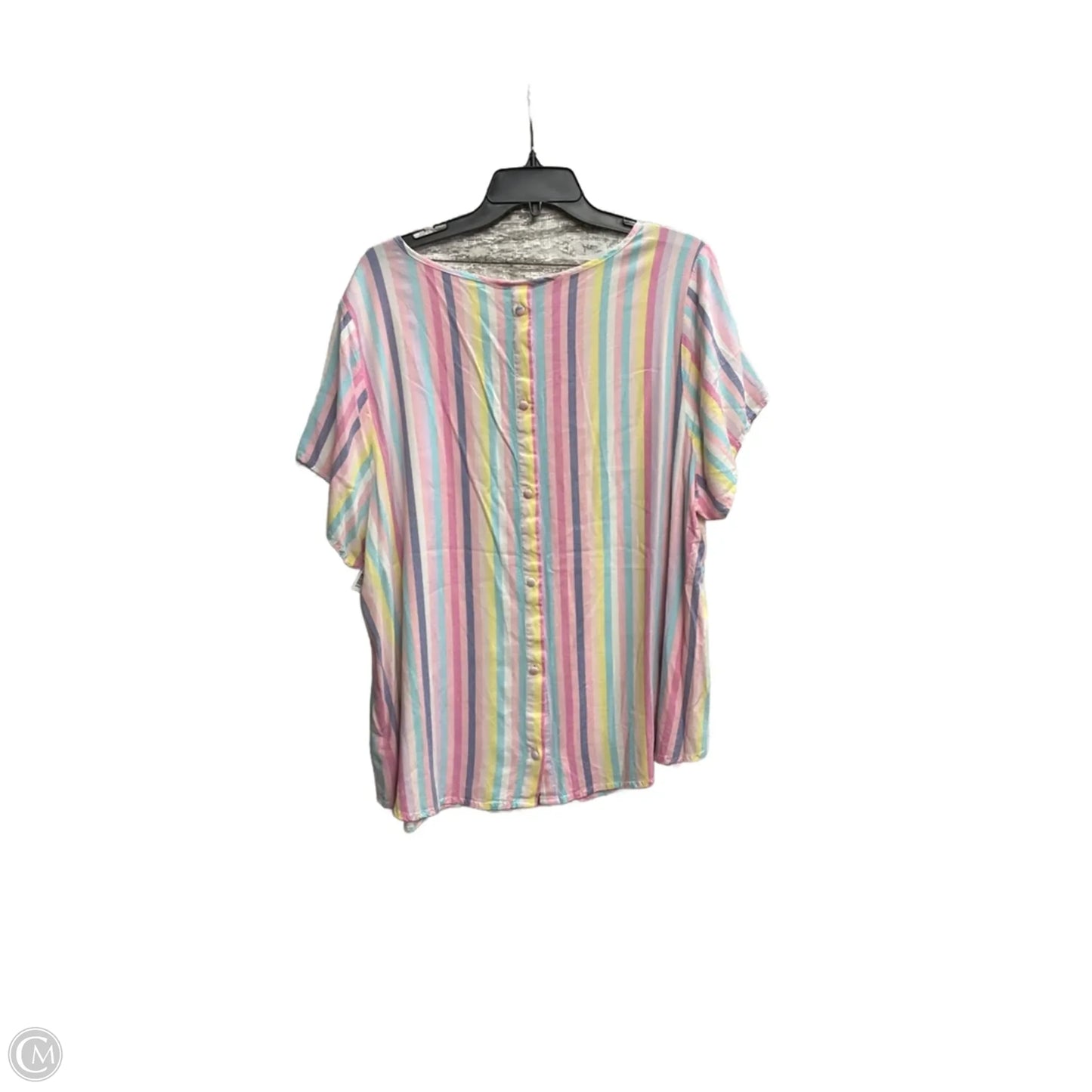 Top Short Sleeve By Torrid In Striped Pattern, Size: 2x