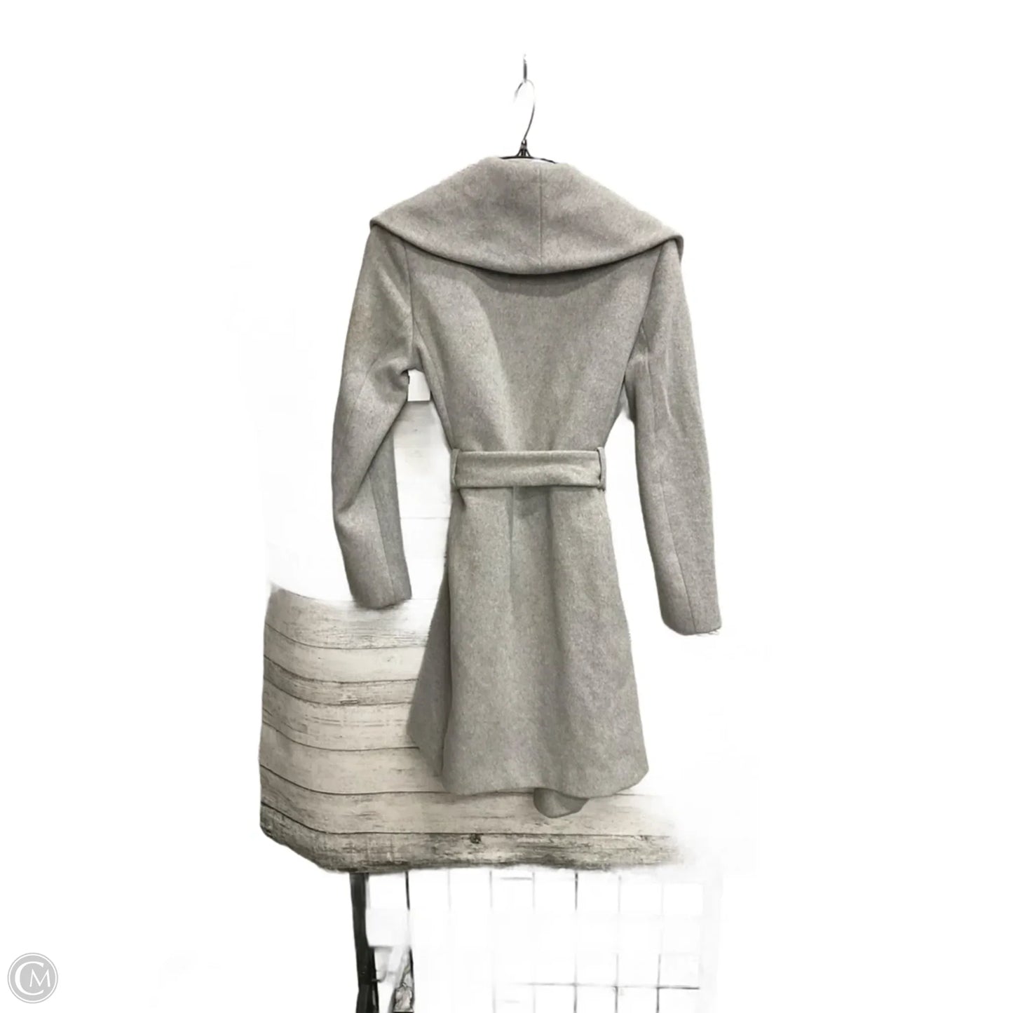 Coat Wool By Ann Taylor In Grey, Size: Xxs