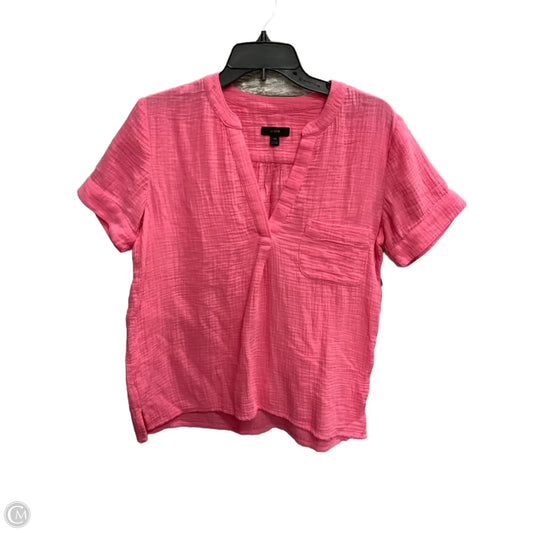 Top Short Sleeve By J. Crew In Pink, Size: Xs