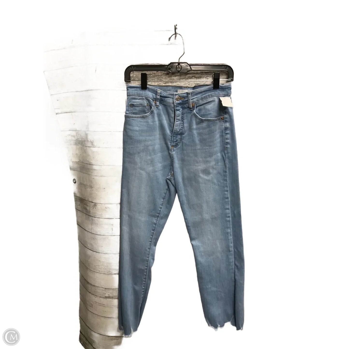 Jeans Straight By Loft In Blue Denim, Size: 6