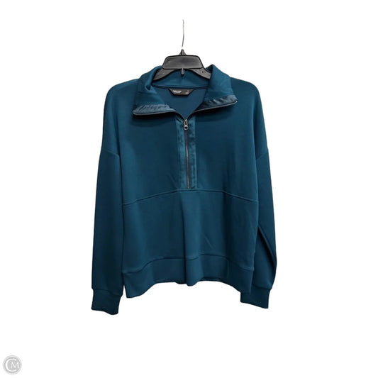 Sweatshirt Collar By Simply Vera In Teal, Size: M