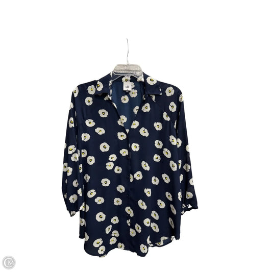 Top 3/4 Sleeve By Cabi In Navy, Size: Xs