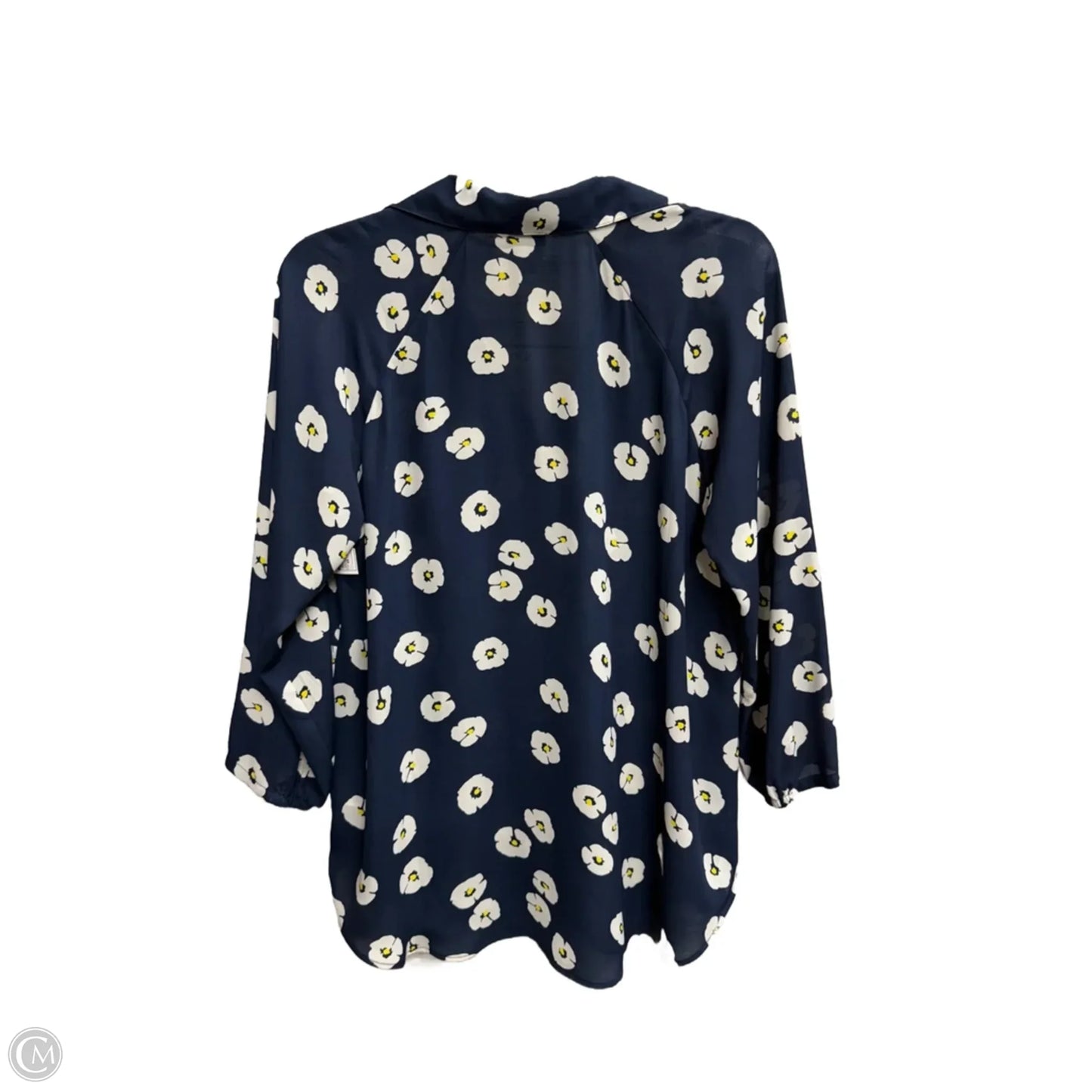 Top 3/4 Sleeve By Cabi In Navy, Size: Xs