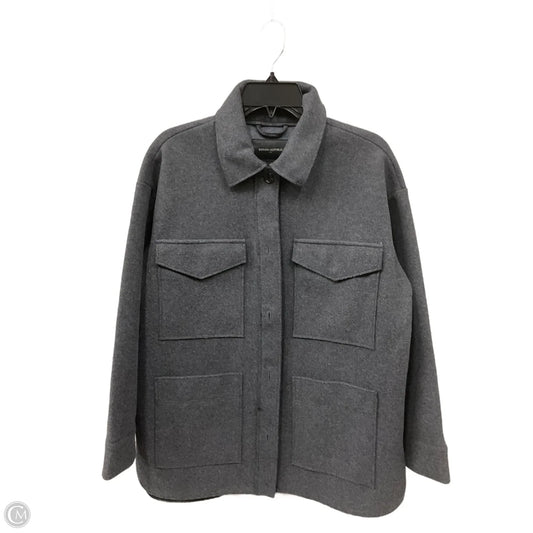 Coat Wool By Banana Republic In Grey, Size: S