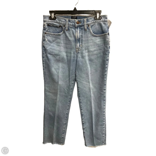 Jeans Straight By J. Crew In Blue Denim, Size: 6