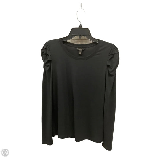 Top Long Sleeve By Banana Republic In Black, Size: M