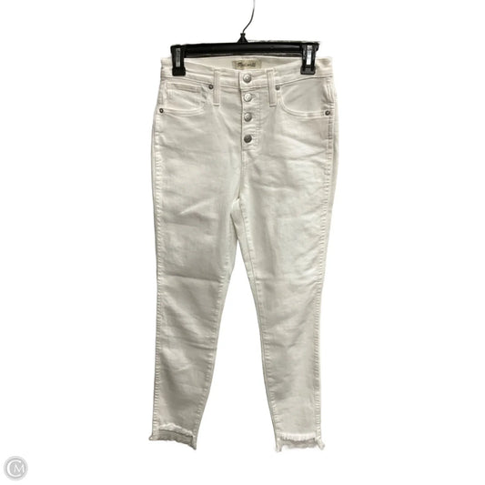 Jeans Skinny By Madewell In White Denim, Size: 4