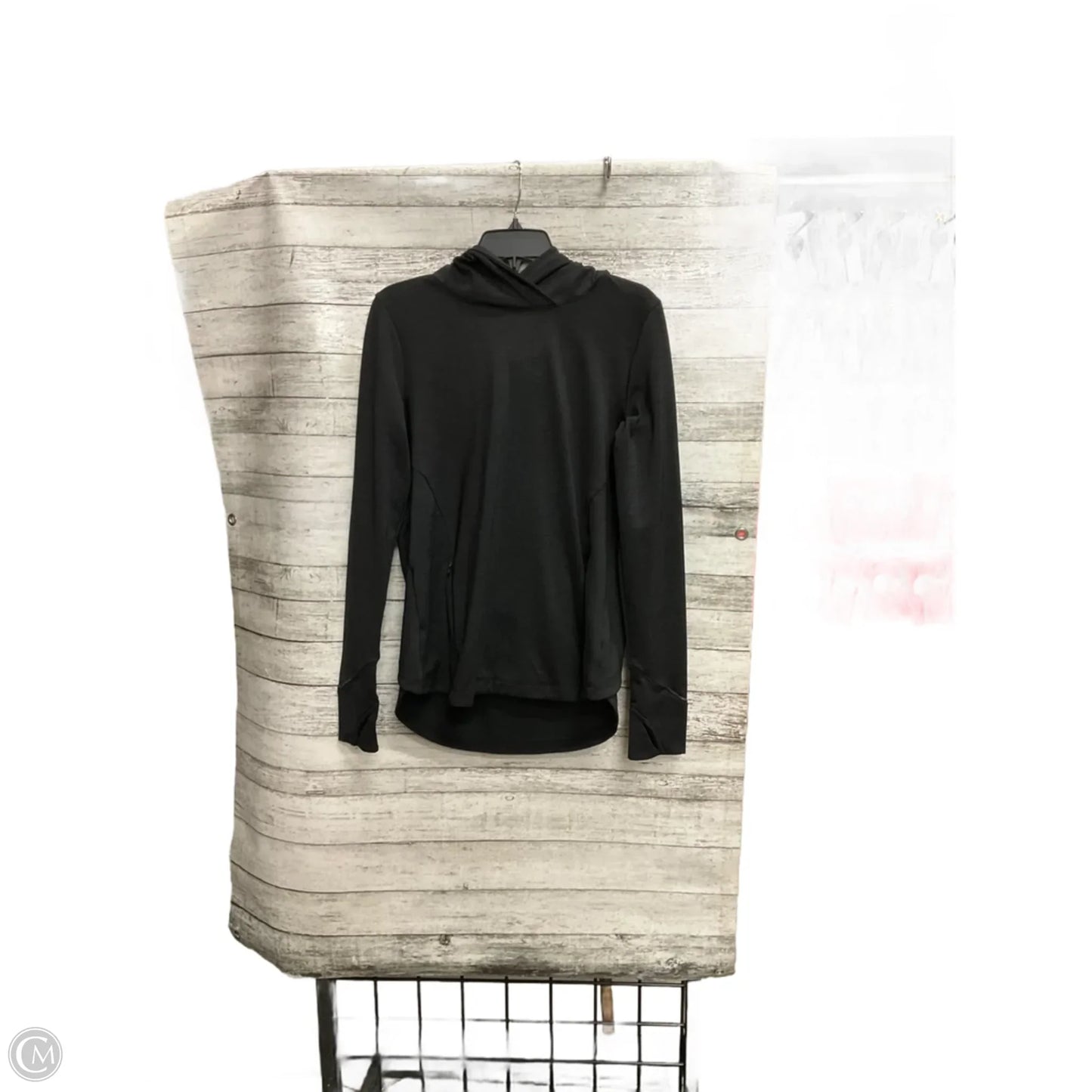 Sweatshirt Hoodie By Athleta In Black, Size: M