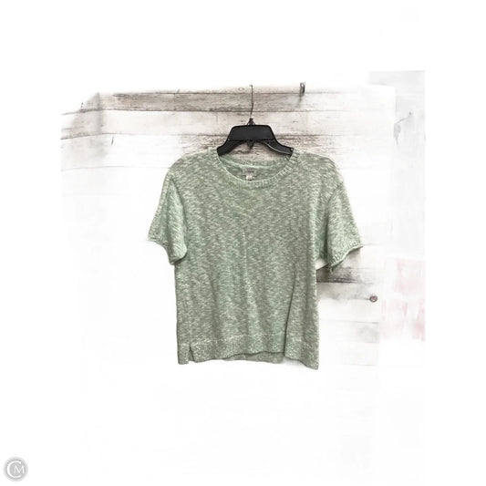 Sweater Short Sleeve By J. Crew In Green, Size: Xs