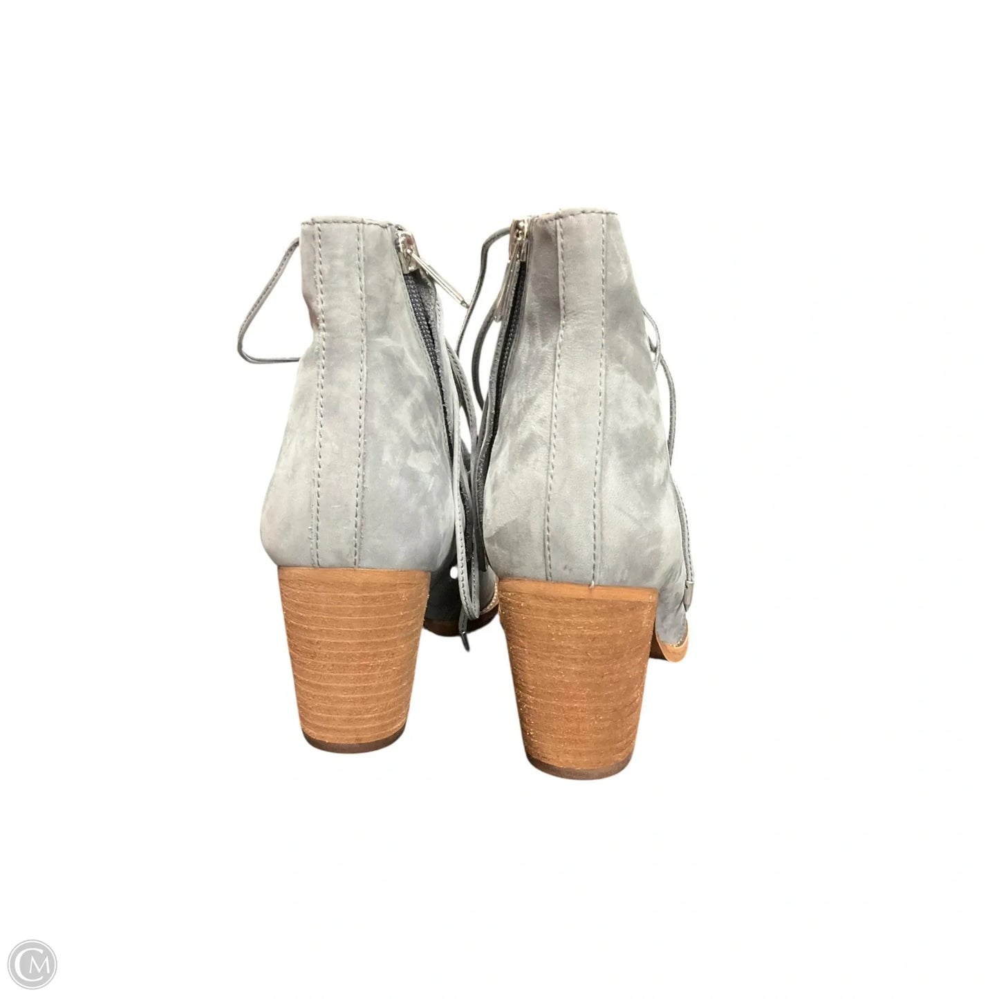 Boots Ankle Heels By Sam Edelman In Grey, Size: 9