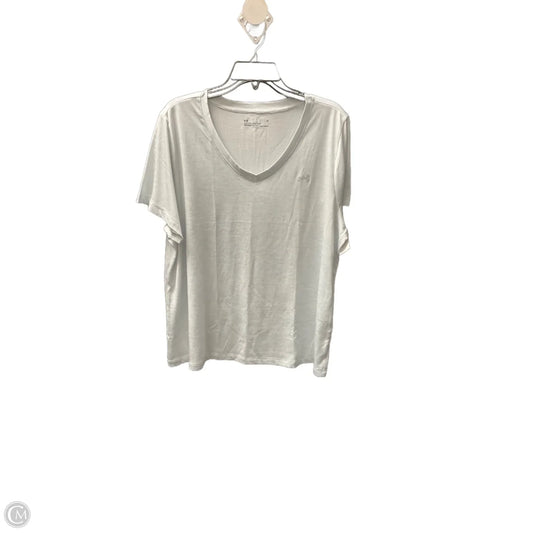 Athletic Top Short Sleeve By Under Armour In Grey, Size: 1x