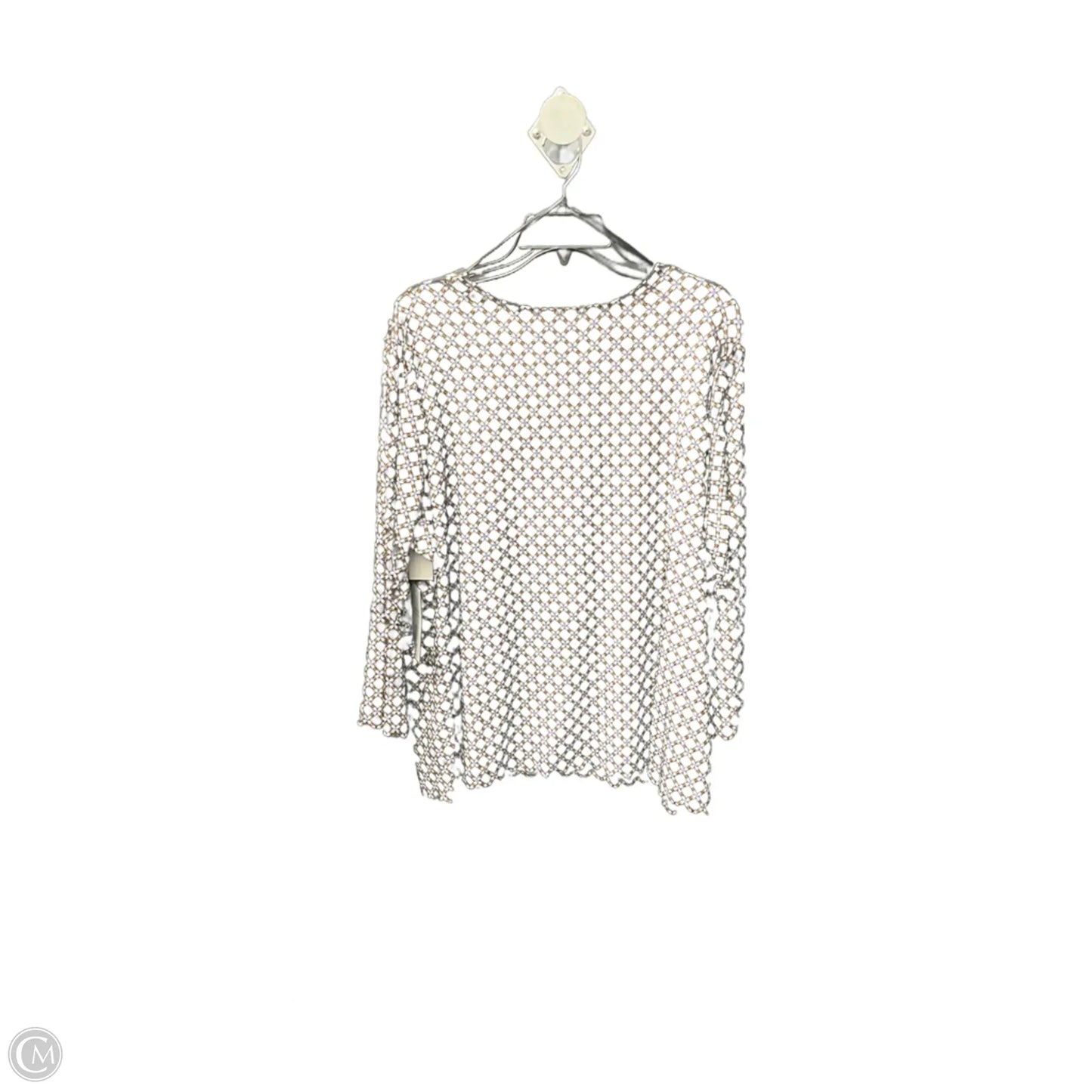 Top Long Sleeve By Liz Claiborne In Black, Size: 1x