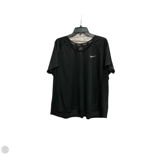 Athletic Top Short Sleeve By Nike Apparel In Black, Size: 3x