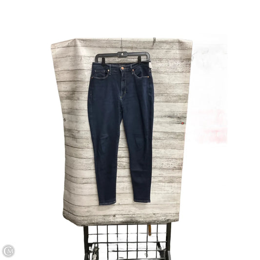 Jeans Skinny By Banana Republic In Blue Denim, Size: 8