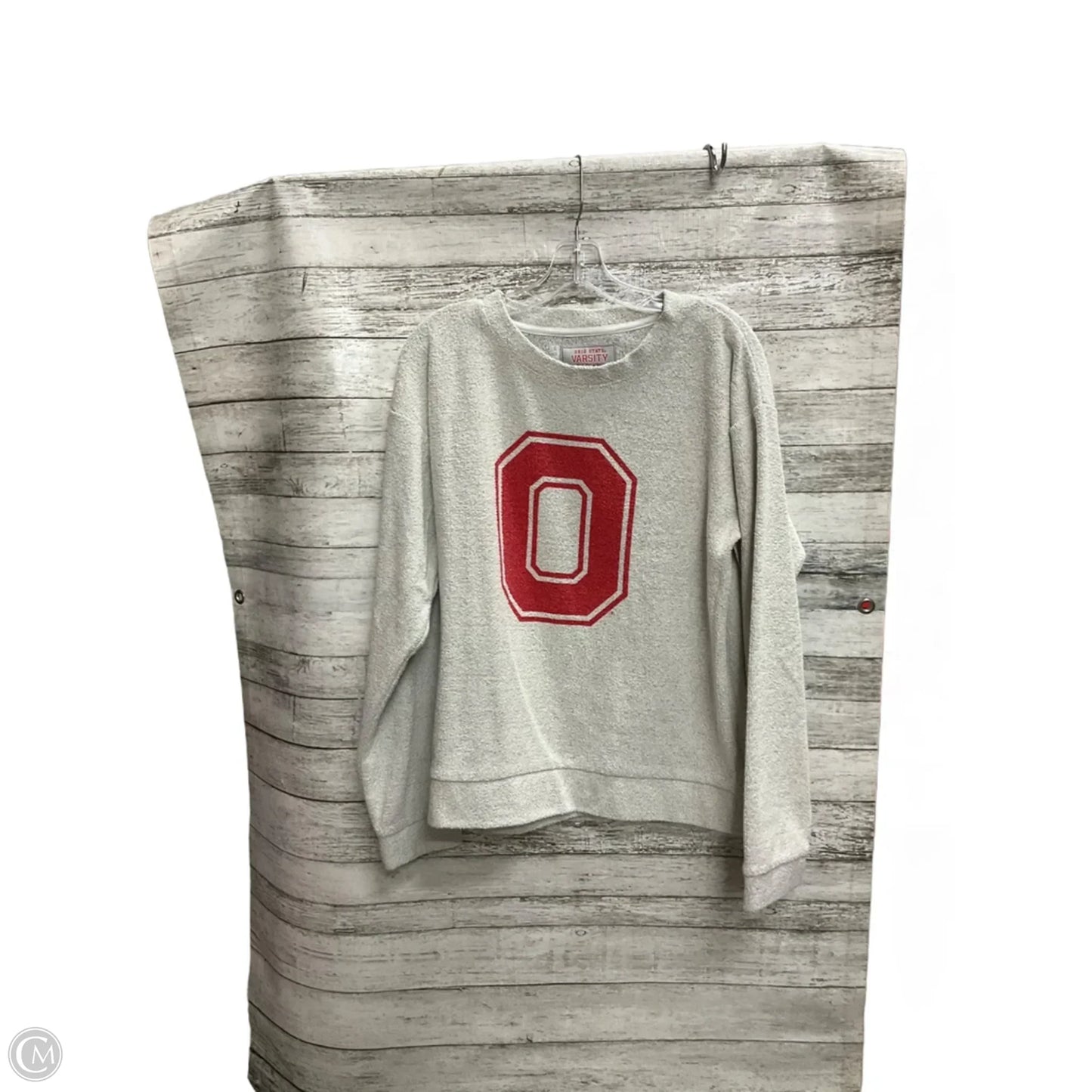 Sweatshirt Crewneck By Clothes Mentor In Grey, Size: L