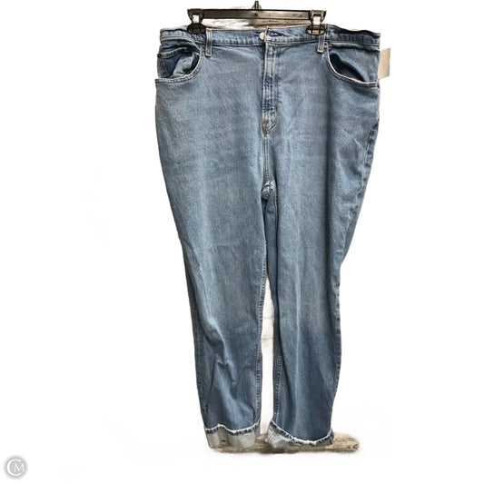 Jeans Straight By Abercrombie And Fitch In Blue Denim, Size: 18