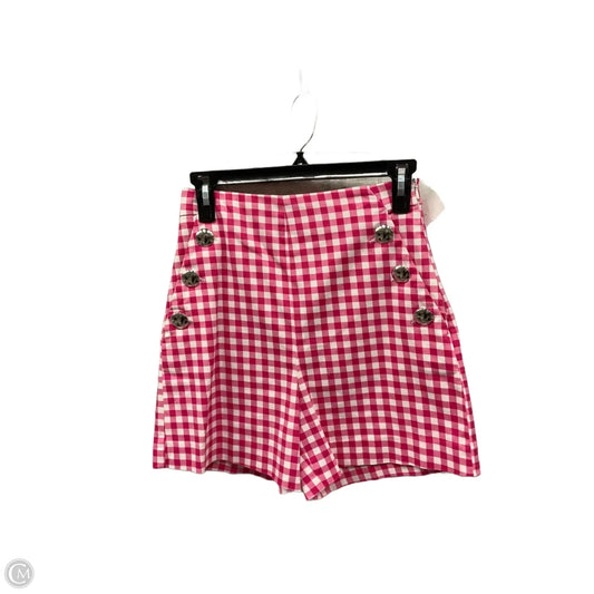 Shorts By Zara In Pink & White, Size: Xs