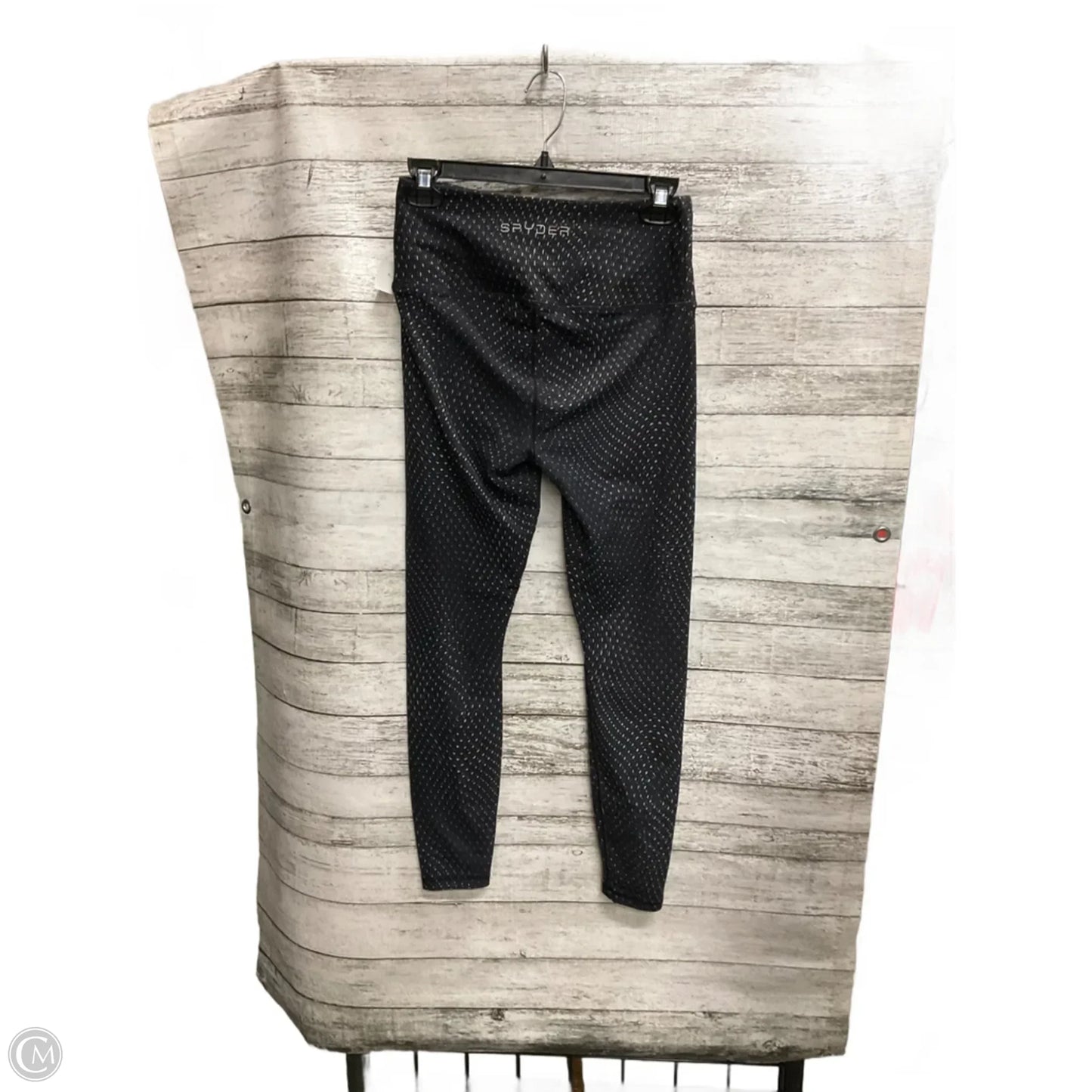 Athletic Leggings By Spyder In Black, Size: S