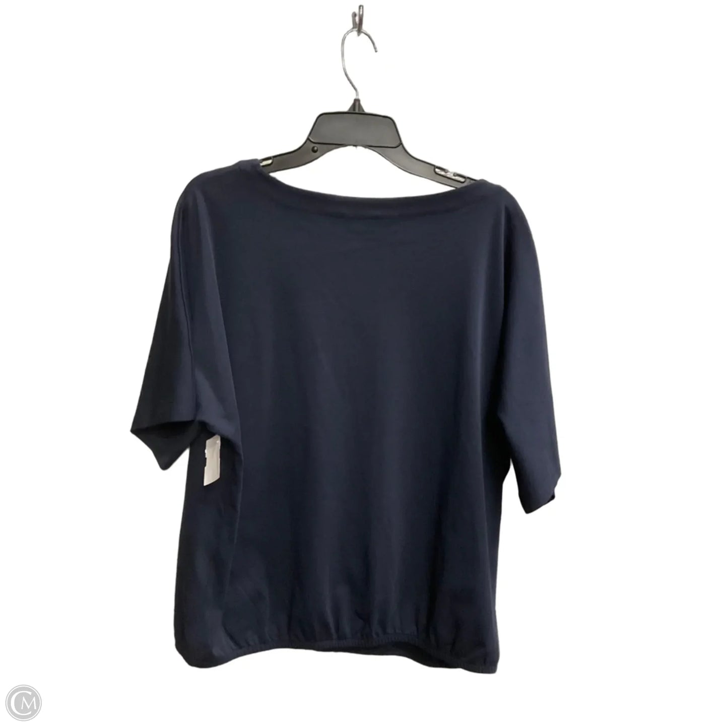 Top Short Sleeve By Chicos In Navy, Size: 3x