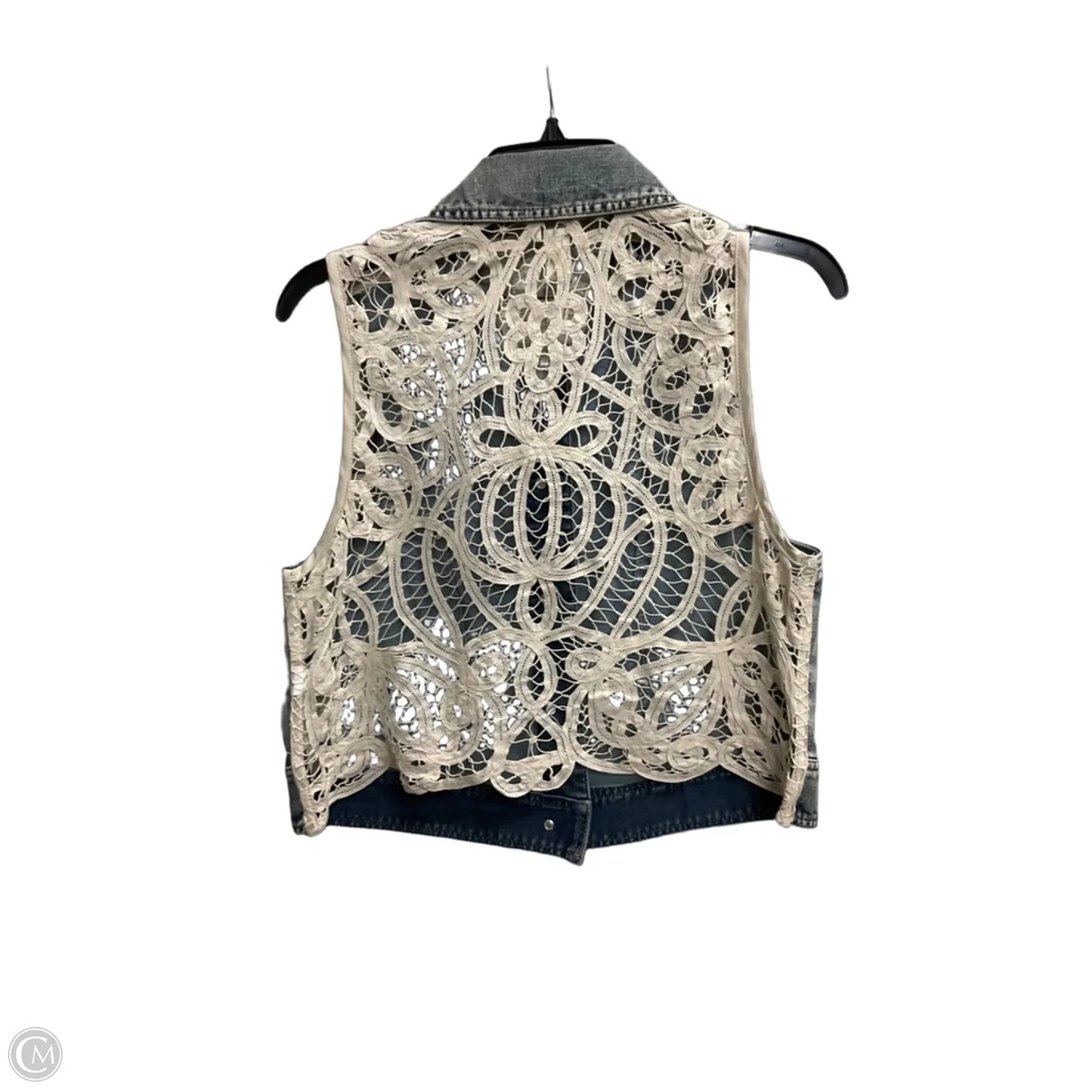 Vest Other By Chicos In Blue Denim, Size: M