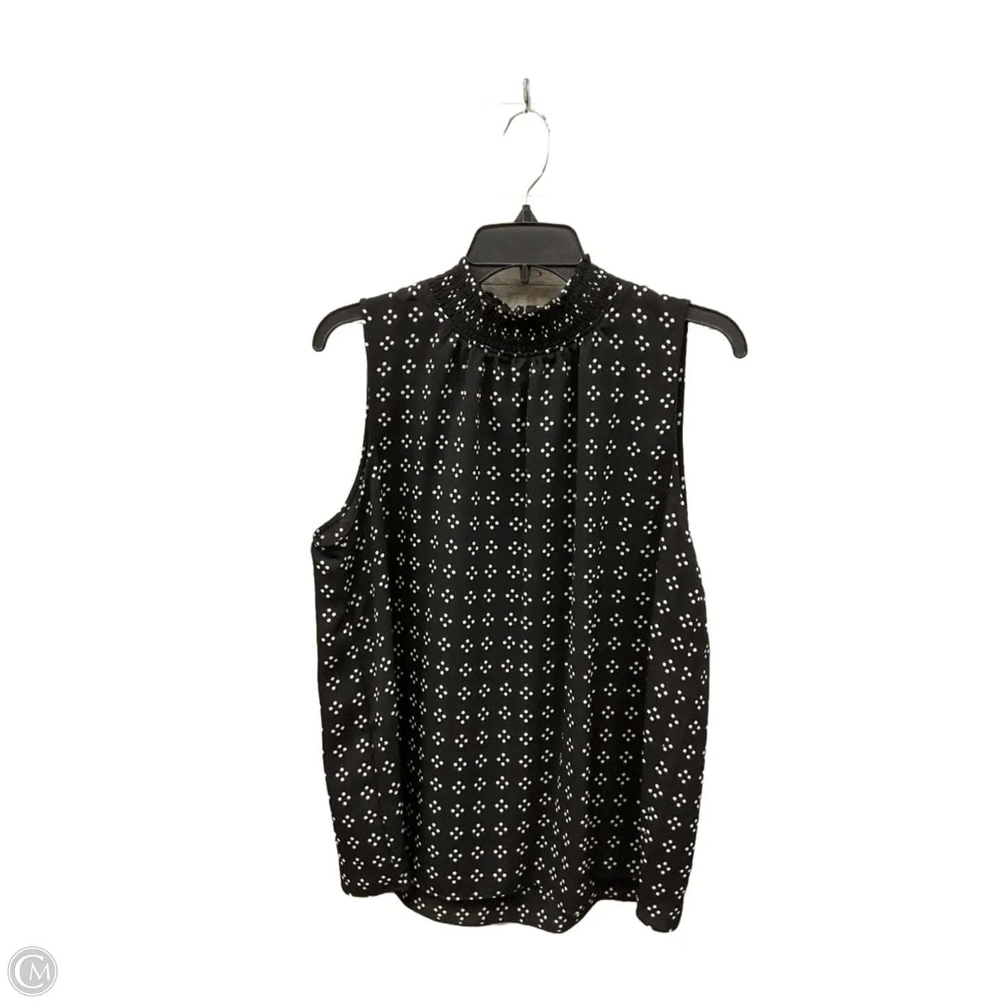 Top Sleeveless By Ann Taylor In Black, Size: L