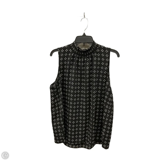 Top Sleeveless By Ann Taylor In Black, Size: L
