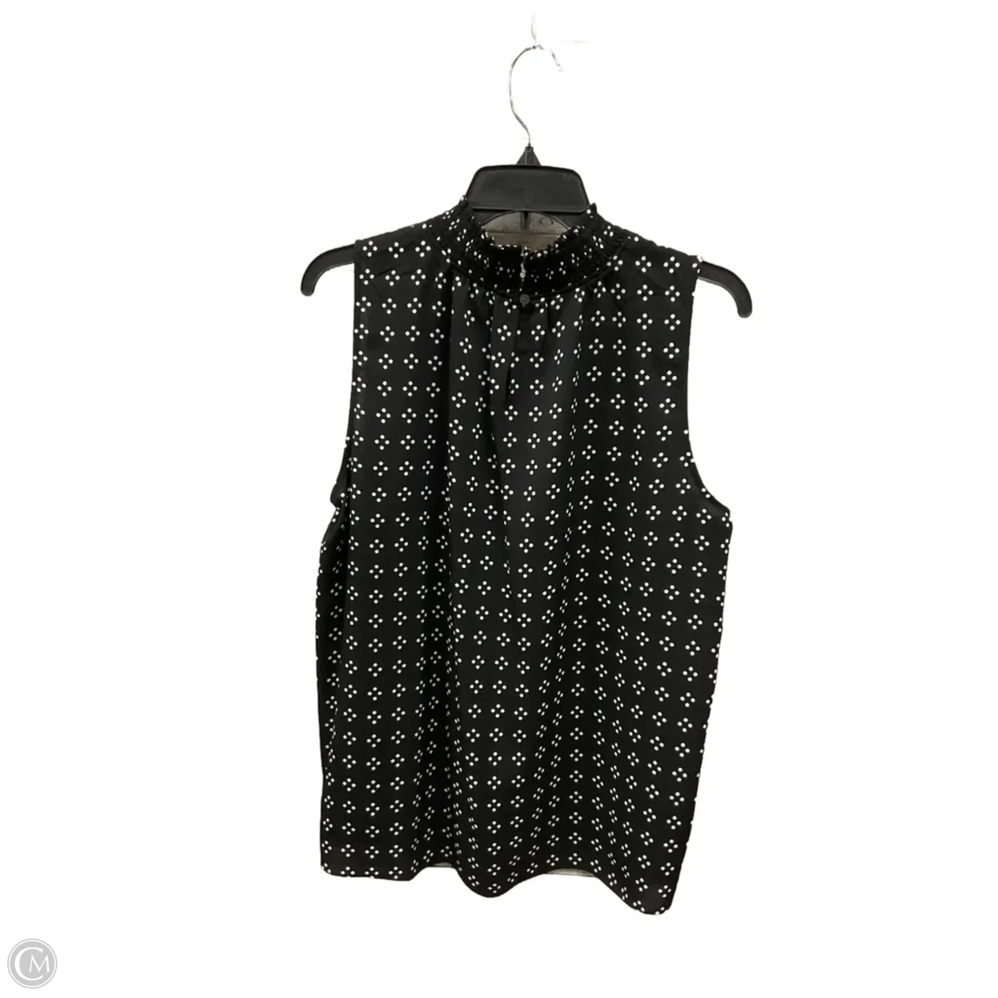 Top Sleeveless By Ann Taylor In Black, Size: L