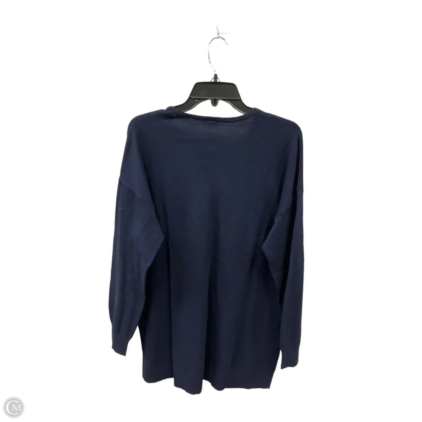 Top Long Sleeve By Ann Taylor In Navy, Size: Xl