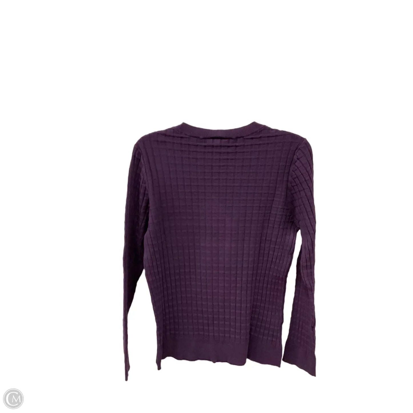 Top Long Sleeve By Ann Taylor In Purple, Size: Xl