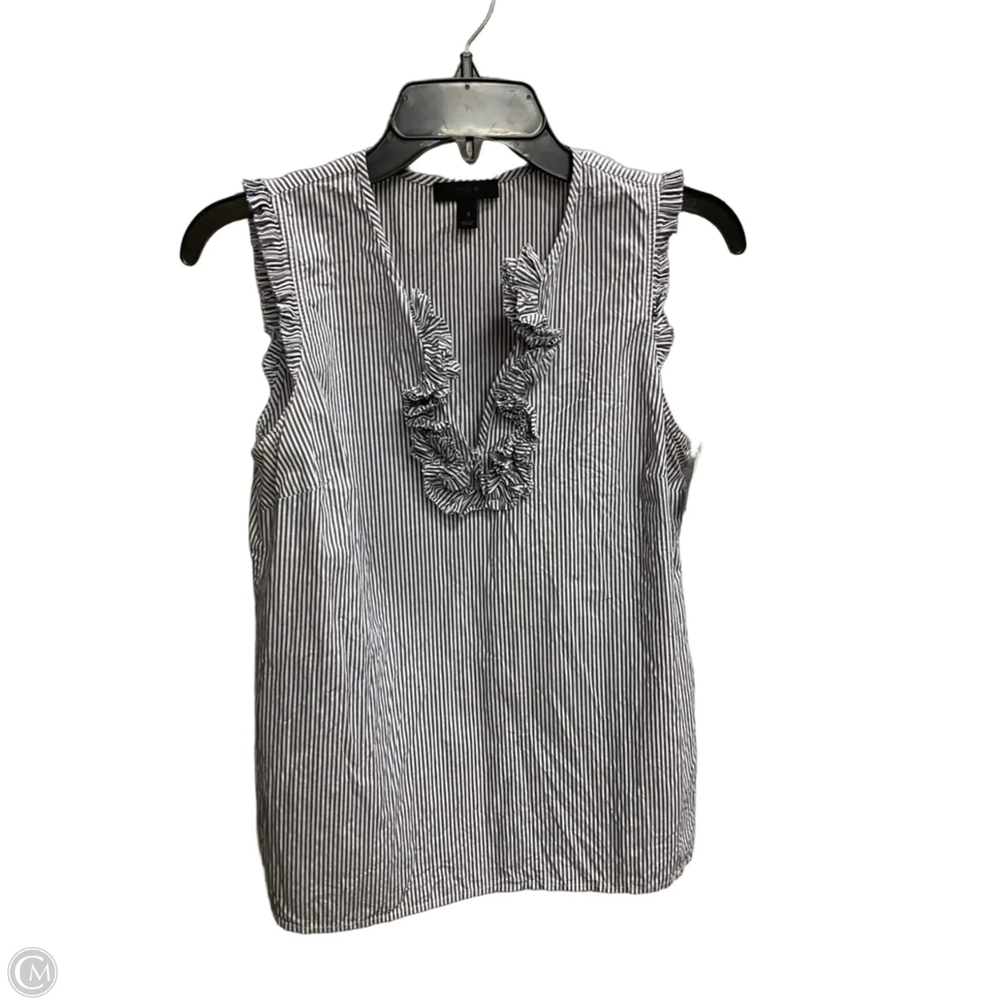 Top Sleeveless By J. Crew In Striped Pattern, Size: Xs