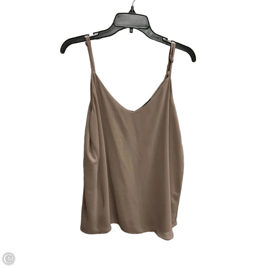 Top Sleeveless By Torrid In Taupe, Size: 1x