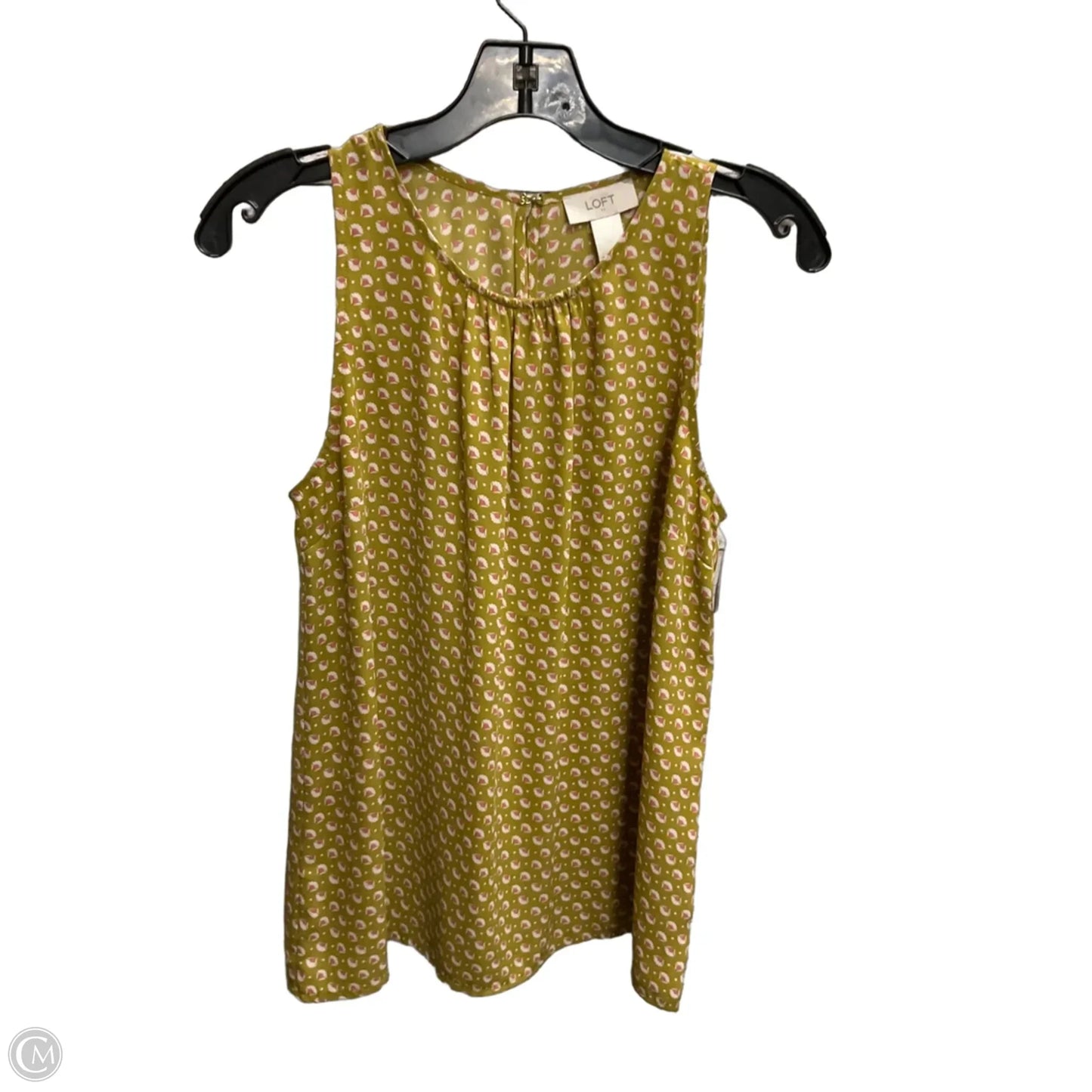 Top Sleeveless By Loft In Green, Size: S