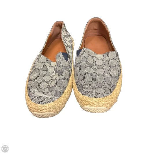 Shoes Designer By Coach In Blue, Size: 9
