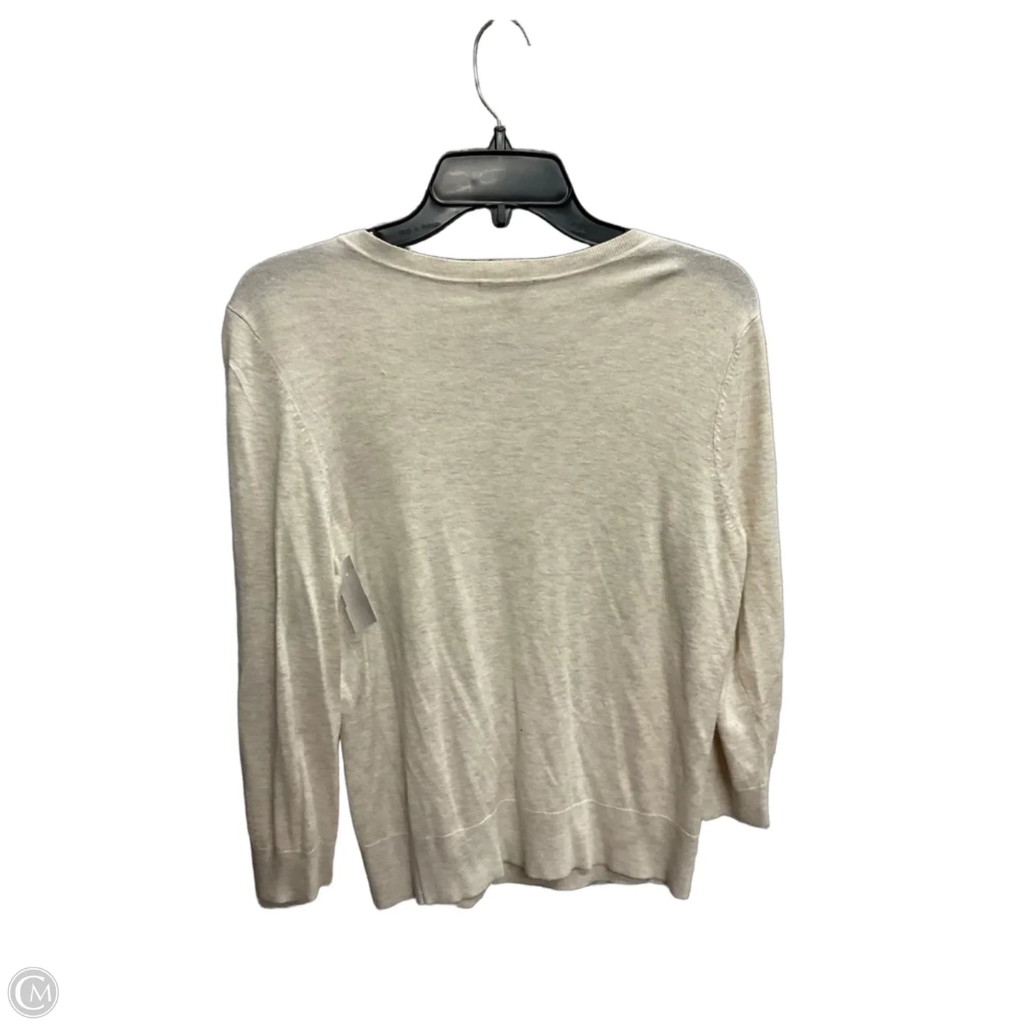 Cardigan By Halogen In Cream, Size: L