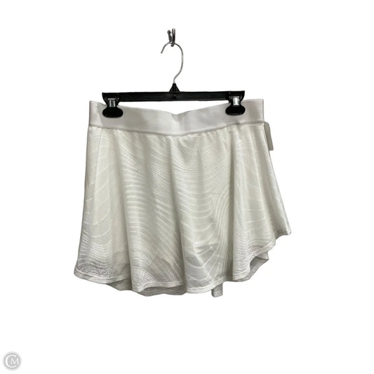 Athletic Skirt By Adidas In White, Size: L