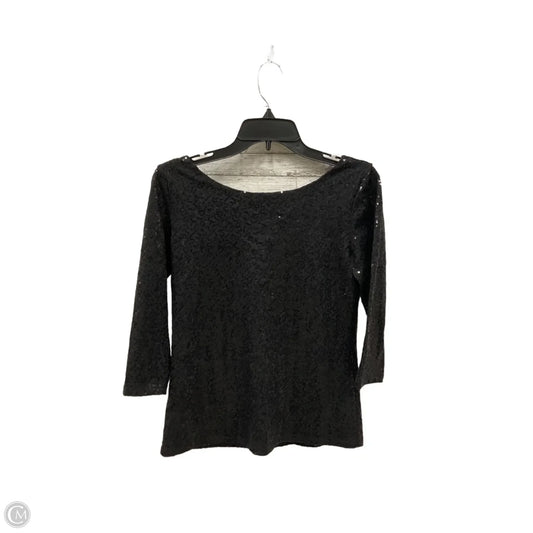 Top Long Sleeve By Gibson In Black, Size: S