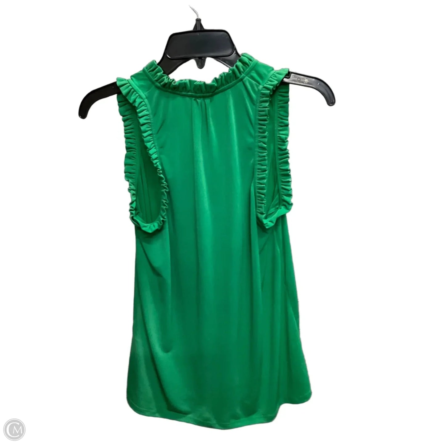 Top Sleeveless By Tahari In Green, Size: Xs